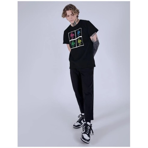 Le Crane Warhol Skull Black T-shirt Unisex