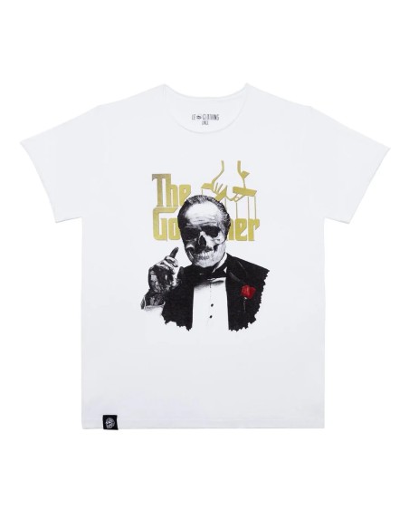 Le Crane Padrino White T-shirt Homage to The Godfather