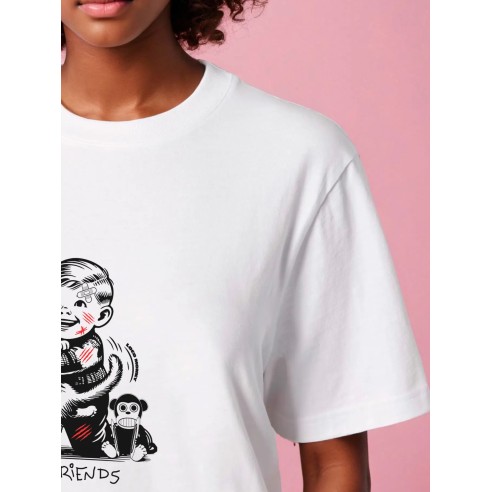 Camiseta Loco Monky Best Friends de manga corta