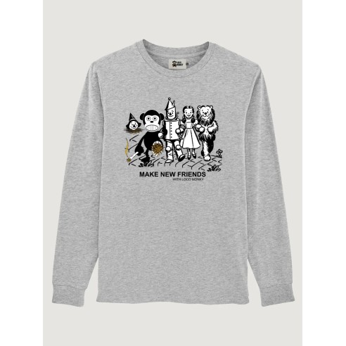 Camiseta Loco Monky Make new Friends de manga larga