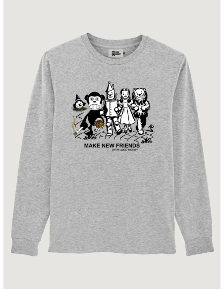 Camiseta Loco Monky Make new Friends de manga larga