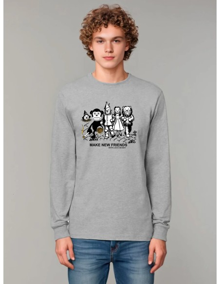 Loco Monky Make new Friends Long Sleeve T-Shirt