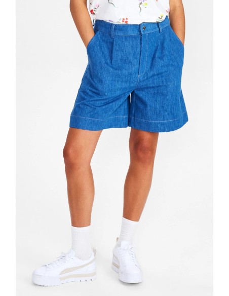 Bermudas Nümph Nurina Shorts Medium Blue Denim