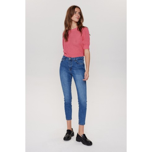 Nümph Nusidney Cropped Blue Trousers