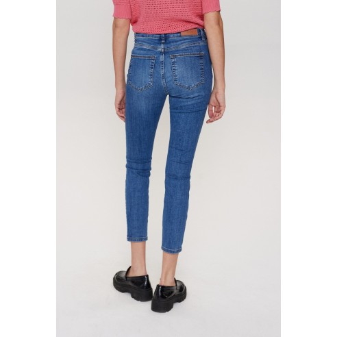 Pantalones Nümph Nusidney Cropped Blue
