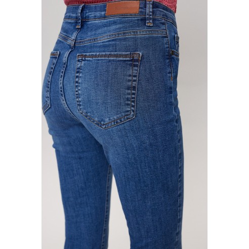 Pantalones Nümph Nusidney Cropped Blue