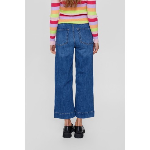 Pantalones Nümph Nuparis Cropped Jeans Vaquero azul gastado