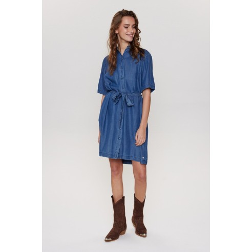 Vestido Nümph Nuandrea Azul vaquero de Lyocell