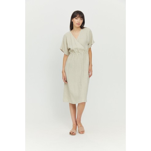 Vestido Mazine Benua de lino de alta calidad