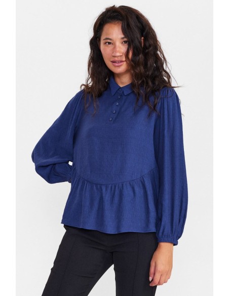 Nümph Nucaltine Dark Sapphire Blouse