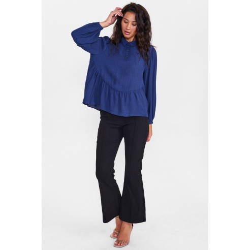 Nümph Nucaltine Dark Sapphire Blouse