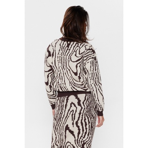 Nümph Nuwoody Cardigan Chicory Coffee