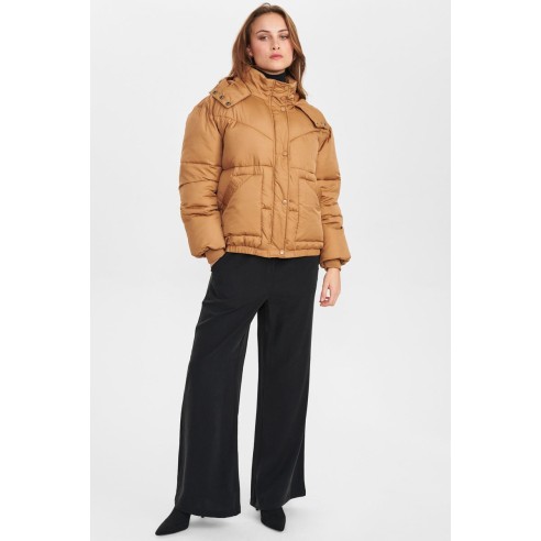 Chaqueta Nümph Nueditte Jacket Tobacco Brown - Con capucha