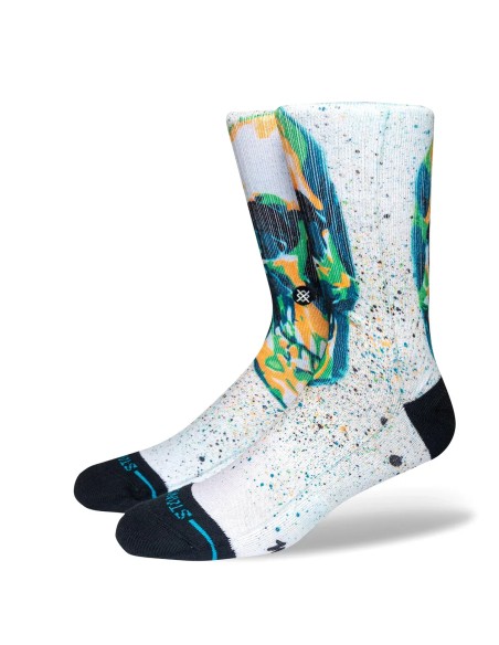 Stance Mark Oblow Skull Crew sock