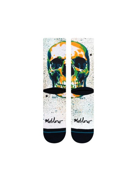 Stance Mark Oblow Skull Crew sock