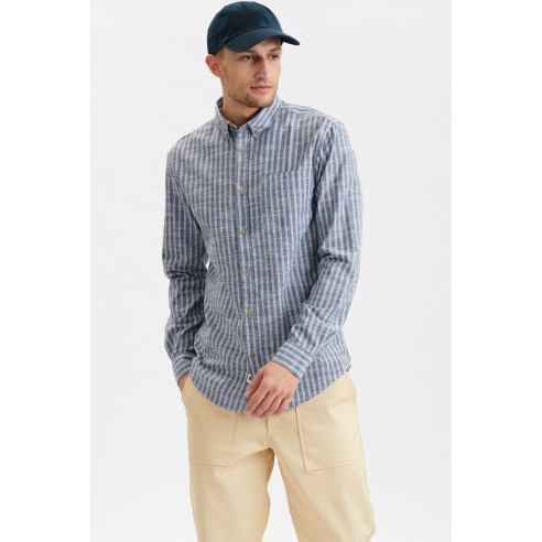 Camisa Anerkjendt Akkonrad Mel Stripe para Hombre