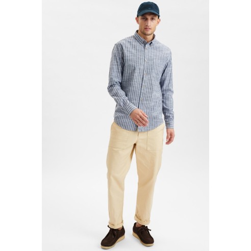 Camisa Anerkjendt Akkonrad Mel Stripe para Hombre