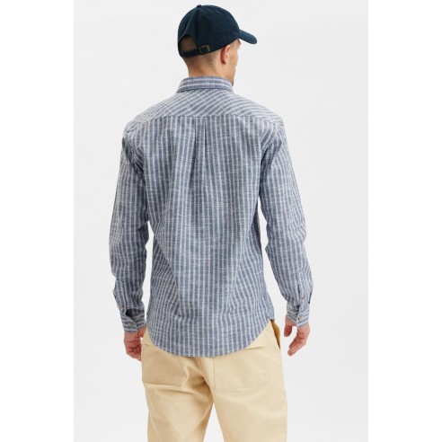 Camisa Anerkjendt Akkonrad Mel Stripe para Hombre