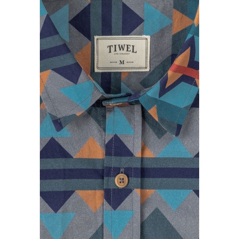 Tiwel Tiwel Tribal Green Milieu Shirt
