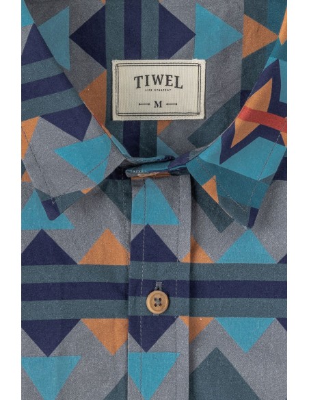 Tiwel Tiwel Tribal Green Milieu Shirt