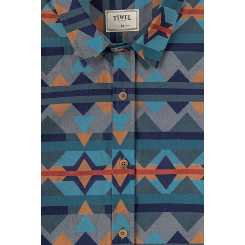 Camisa Tiwel Tribal de algodón orgánico
