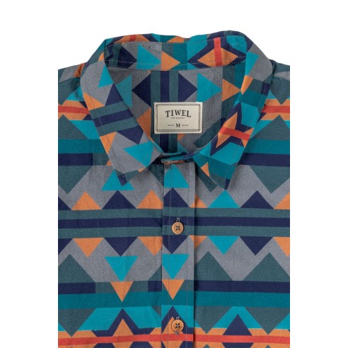 Camisa Tiwel Tribal de algodón orgánico