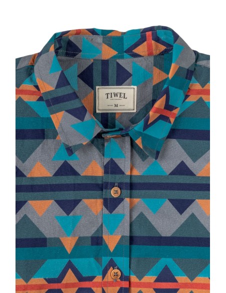 Tiwel Tiwel Tribal Green Milieu Shirt