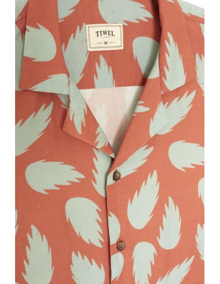 Camisa Tiwel Satori Coral - Algodón orgánico