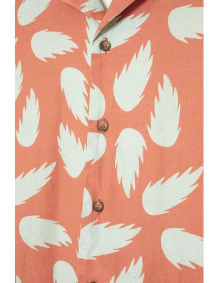 Camisa Tiwel Satori Coral - Algodón orgánico