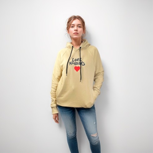 Num Wear x Loco Monky Love Mondays Sand Unisex Hoodie