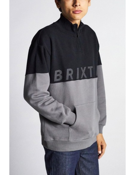 Brixton Dimension 1/2 Zip Black Pullover