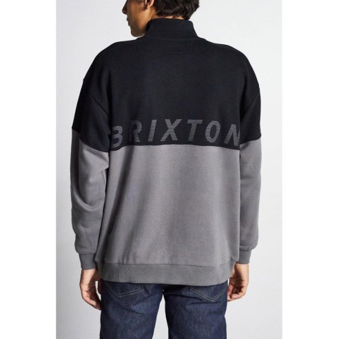Brixton Dimension 1/2 Zip Black Pullover