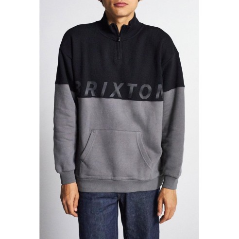 Brixton Dimension 1/2 Zip Black Pullover