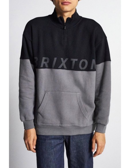 Brixton Dimension 1/2 Zip Black Pullover