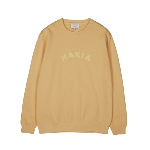 Makia Sienna Light Sweatshirt Light Ochre - ORGANIC COTTON