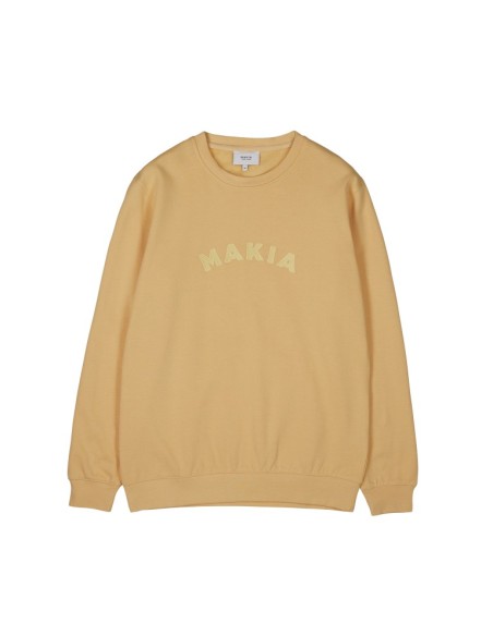 Makia Sienna Light Sweatshirt Light Ochre - ORGANIC COTTON