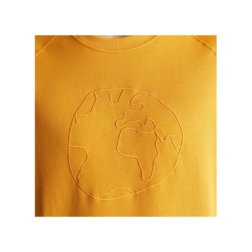 Sudadera Dedicated Malmoe Globe Honey - ALGODÓN ORGÁNICO