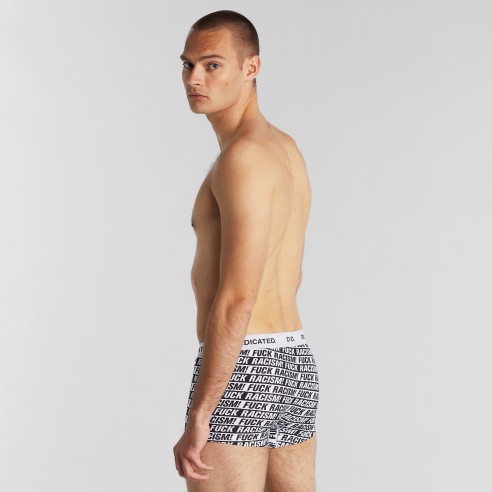 Dedicated Kalix Fuck Racism Boxer Brief - Organic cotton