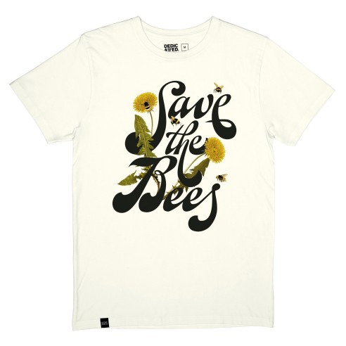 Dedicated Stockholm Save the bees off white T-Shirt