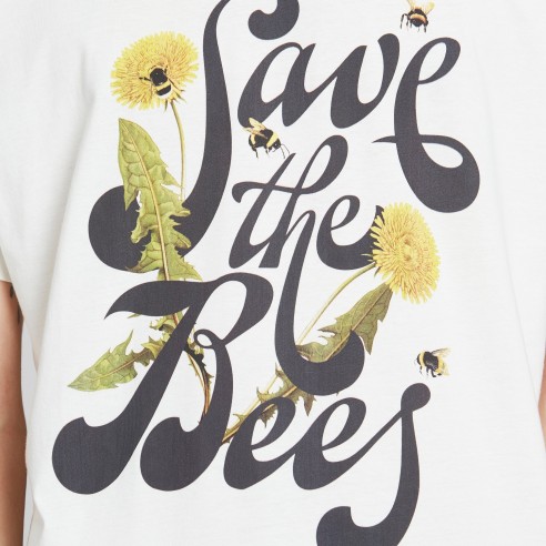 Dedicated Stockholm Save the bees off white T-Shirt