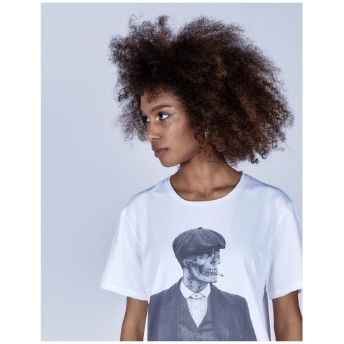Le Crane Peaky Skull White T-shirt