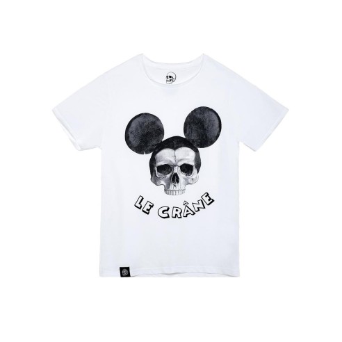 Le Crane Mouse White T-Shirt Unisex