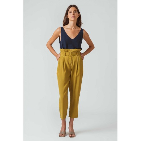 Pantalón SKFK Loiara Khaki - Ecovero