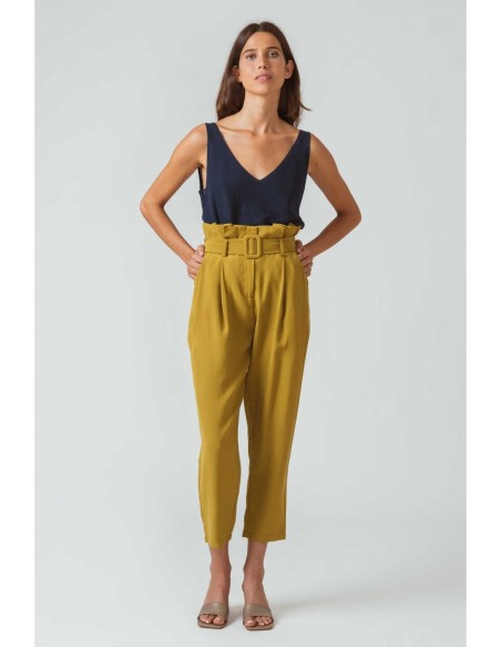 Pantalón SKFK Loiara Khaki - Ecovero