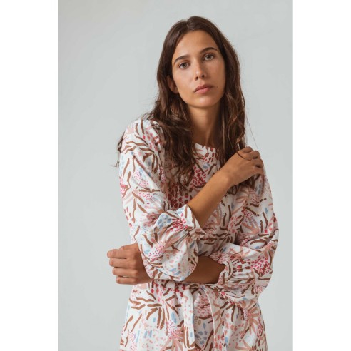 Vestido SKFK Laura Underwater White - Ecovero