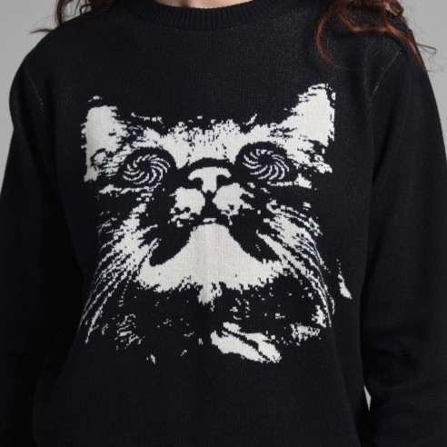 Dedicated Arendal Psychedelic Cat Sweater