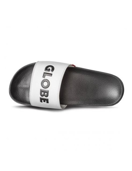 Chanclas Globe Unfazed Slide Blanco y Negro