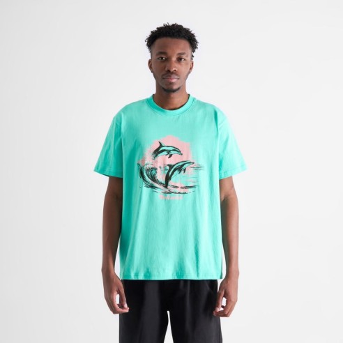 Dedicated Stockholm Dolphin Wave T-Shirt