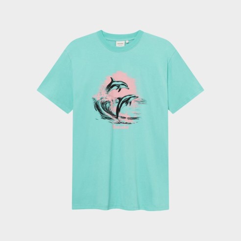 Dedicated Stockholm Dolphin Wave T-Shirt