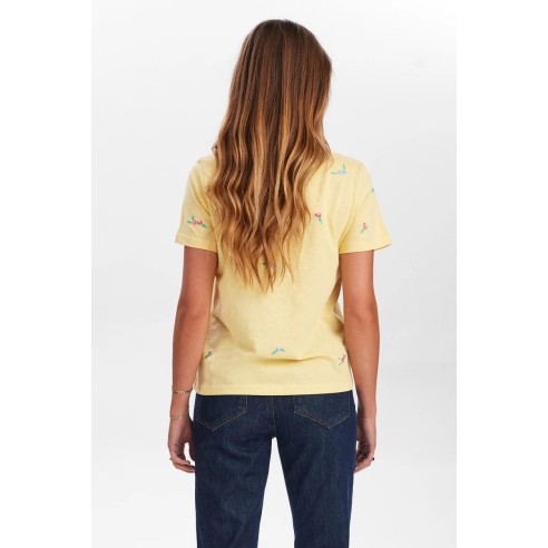 Camiseta Nümph Nusuis T-Shirt Golden Haze